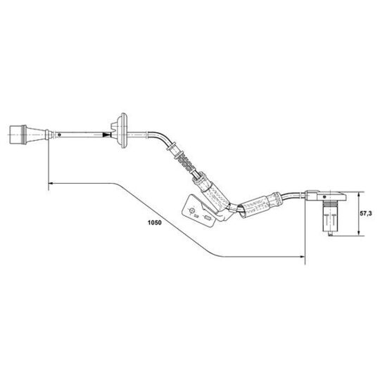 0 265 001 278 - Sensor, wheel speed 