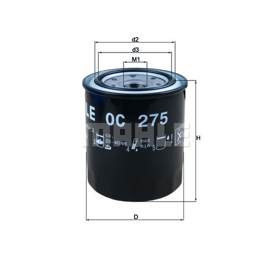 OC 275 - Oil filter 