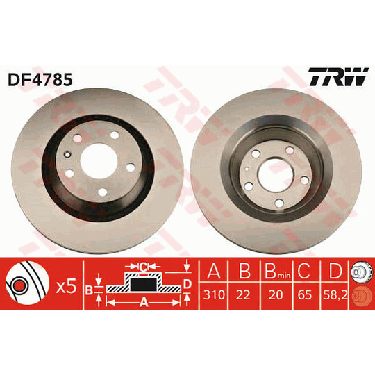 DF4785 - Brake Disc 