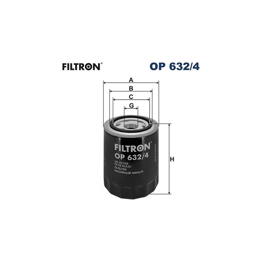 OP 632/4 - Oil filter 
