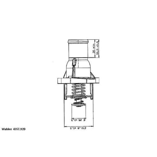 4357.92D - Termostaat, Jahutusvedelik 