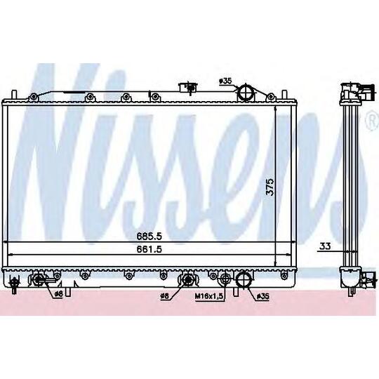 62838 - Radiator, engine cooling 