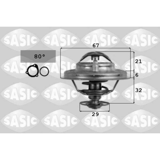 9000087 - Thermostat, coolant 