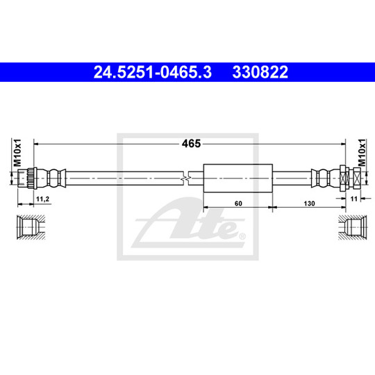 24.5251-0465.3 - Brake Hose 