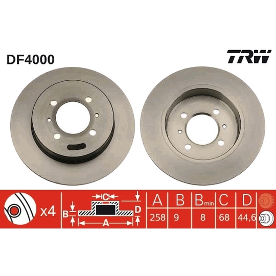 DF4000 - Brake Disc 