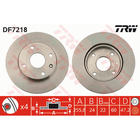 DF7218 - Brake Disc 