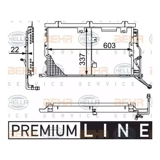 8FC 351 037-311 - Condenser, air conditioning 