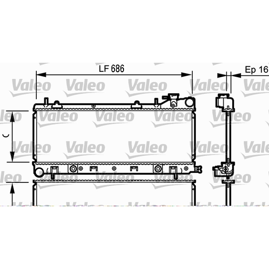 734577 - Radiaator, mootorijahutus 