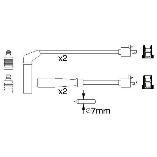 0 986 356 940 - Ignition Cable Kit 