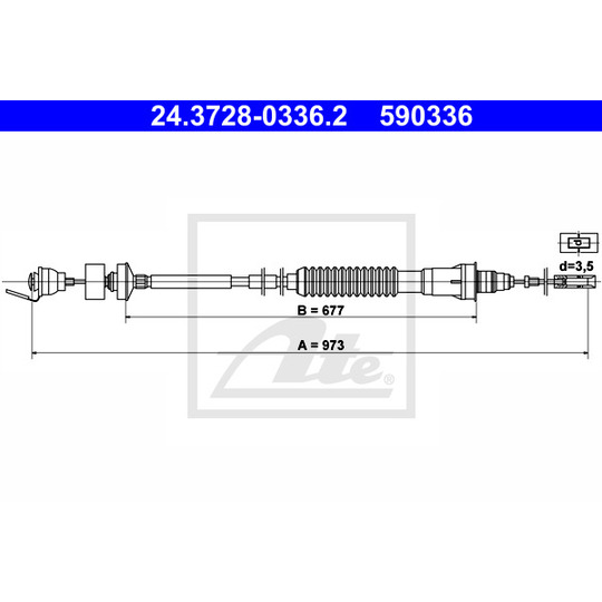 24.3728-0336.2 - Clutch Cable 