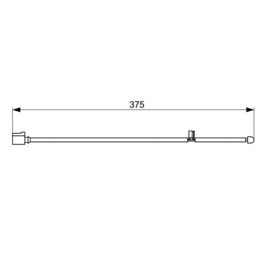 1 987 473 067 - Warning Contact, brake pad wear 