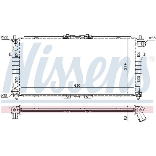 62487A - Radiator, engine cooling 