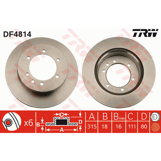 DF4814 - Brake Disc 