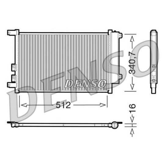DCN01010 - Condenser, air conditioning 