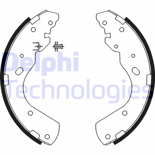 LS1897 - Brake Shoe Set 