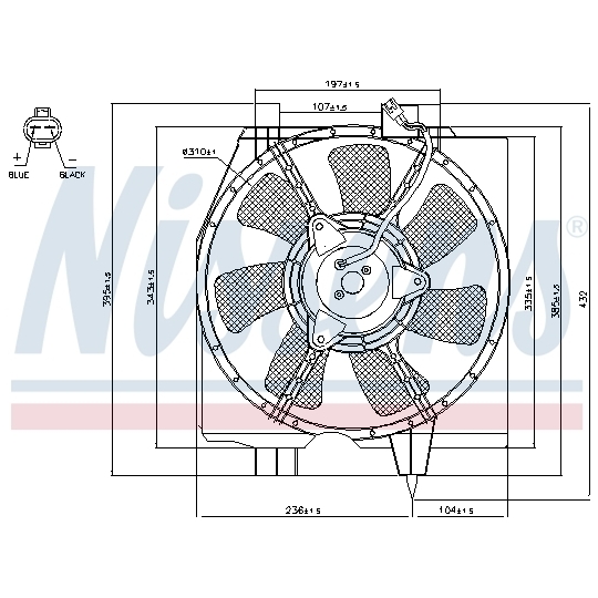 85275 - Fan, A/C condenser 