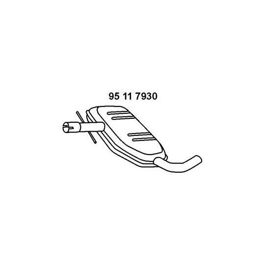 95 11 7930 - Middle Silencer 