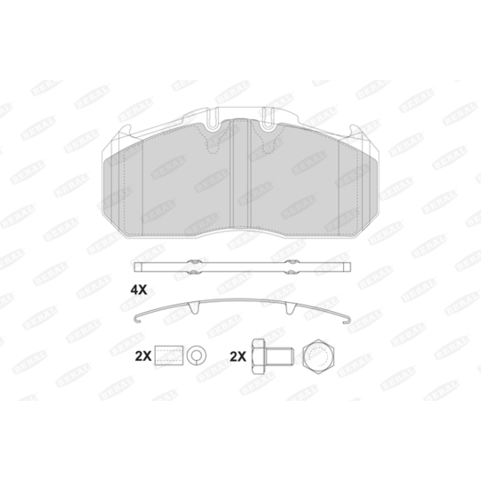 2915630004145674 - Brake Pad Set, disc brake 