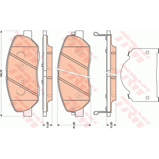 GDB3483 - Brake Pad Set, disc brake 