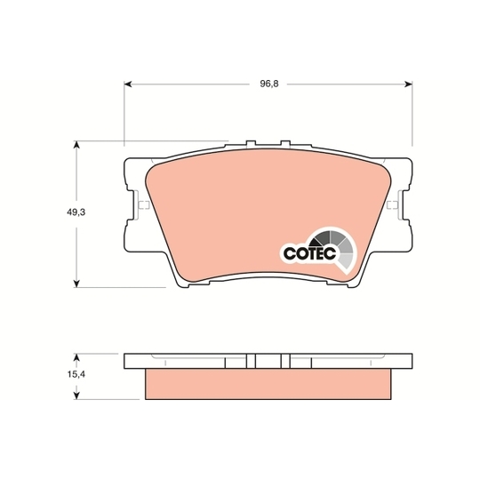 GDB3426 - Brake Pad Set, disc brake 