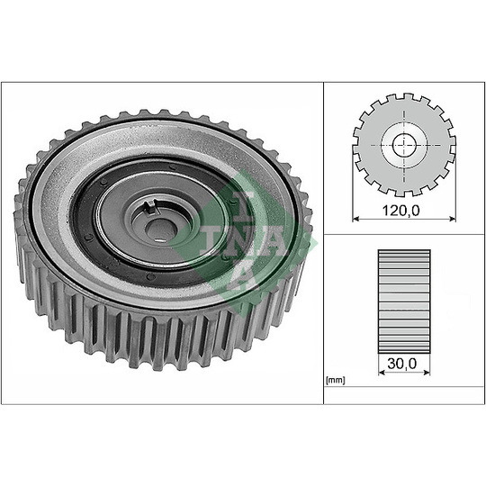 532 0443 10 - Deflection/Guide Pulley, timing belt 