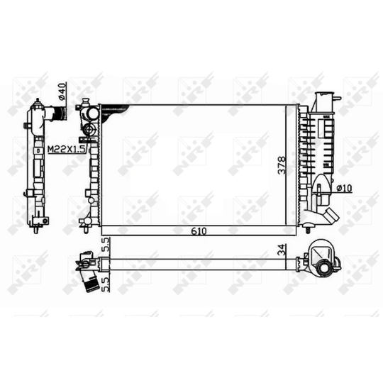 58092 - Kylare, motorkylning 