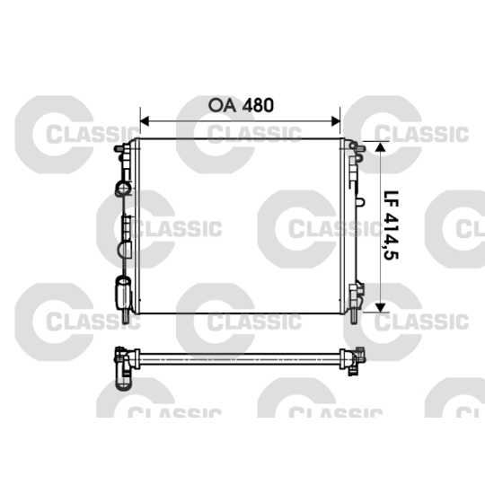 232621 - Radiaator, mootorijahutus 