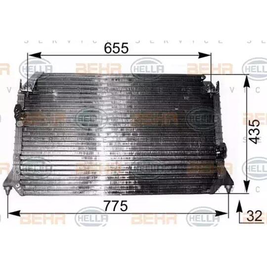 8FC 351 038-531 - Condenser, air conditioning 