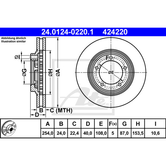 24.0124-0220.1 - Brake Disc 