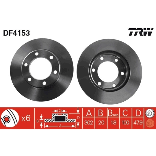 DF4153 - Brake Disc 
