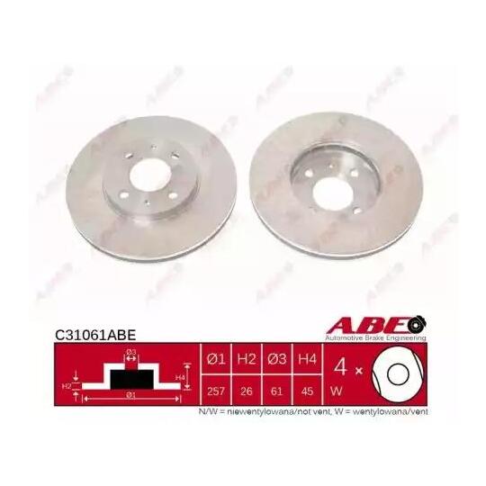 C31061ABE - Brake Disc 