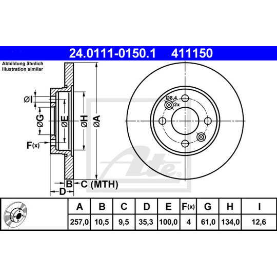 24.0111-0150.1 - Bromsskiva 