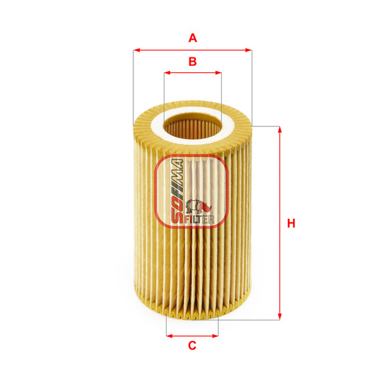 S 5074 PE - Oil filter 
