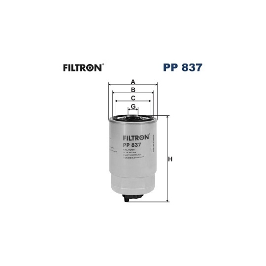 PP 837 - Kütusefilter 
