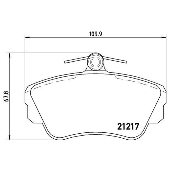 P 86 010 - Brake Pad Set, disc brake 