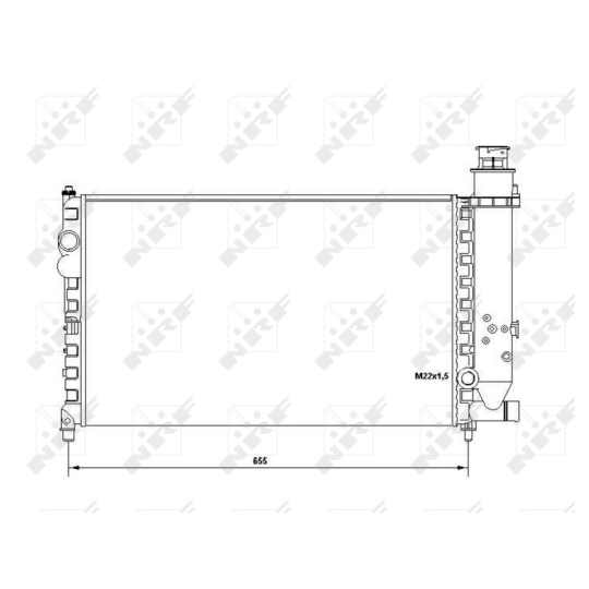 58683 - Radiator, engine cooling 