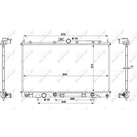 53778 - Radiator, engine cooling 