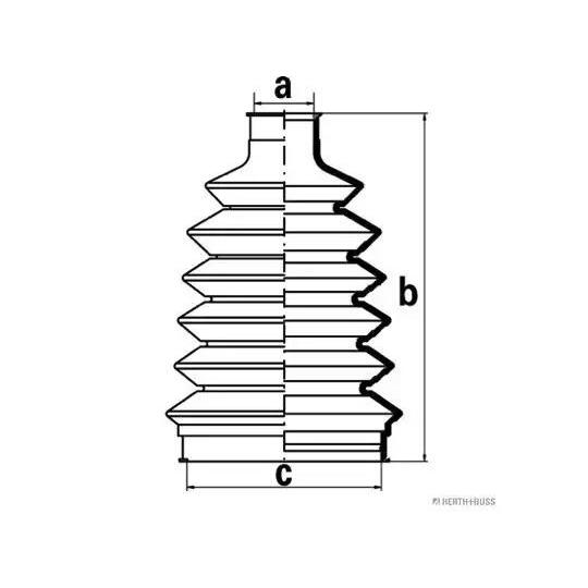 J2865016 - Bellow Set, drive shaft 