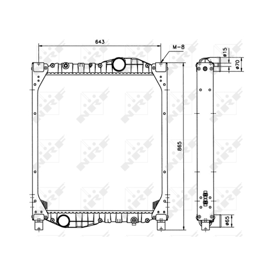 51589 - Radiaator, mootorijahutus 