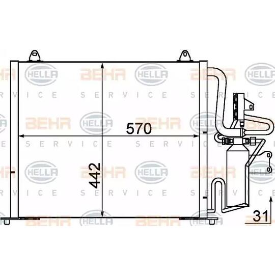 8FC 351 035-471 - Kondensaator, kliimaseade 