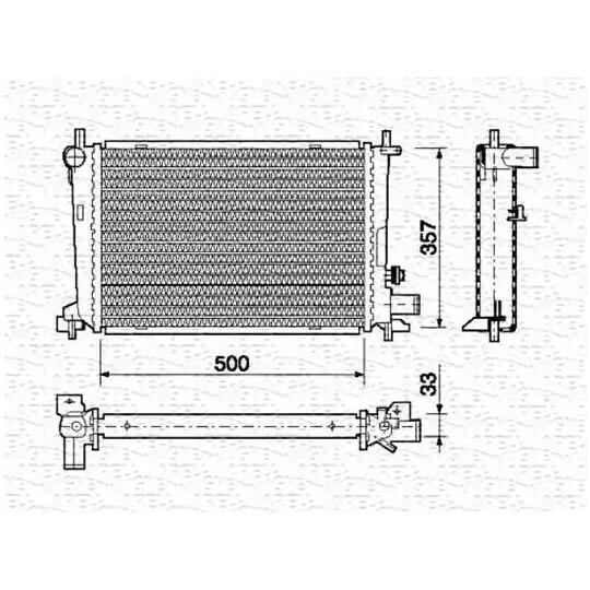 350213725000 - Radiator, engine cooling 