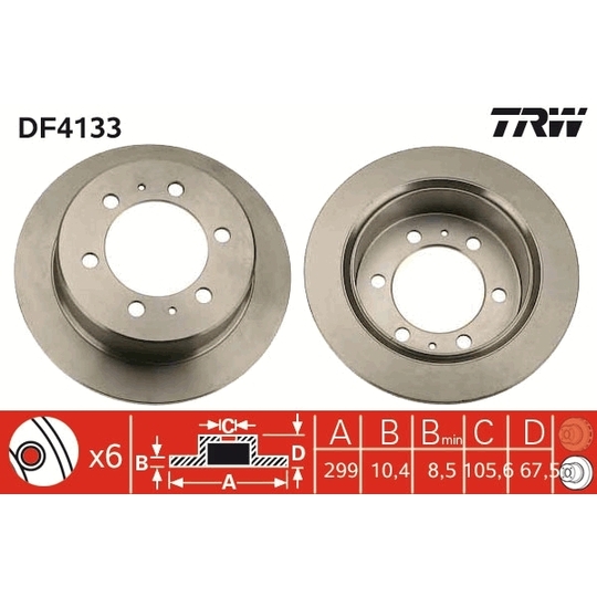 DF4133 - Brake Disc 