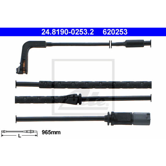 24.8190-0253.2 - Warning Contact, brake pad wear 