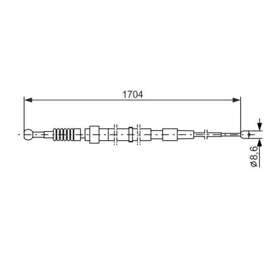 1 987 477 818 - Cable, parking brake 