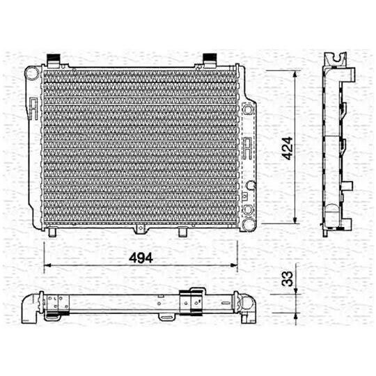 350213766000 - Radiaator, mootorijahutus 