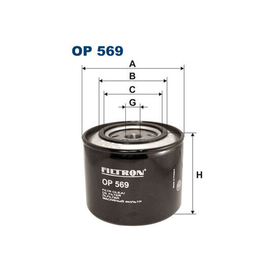OP 569 - Oil filter 