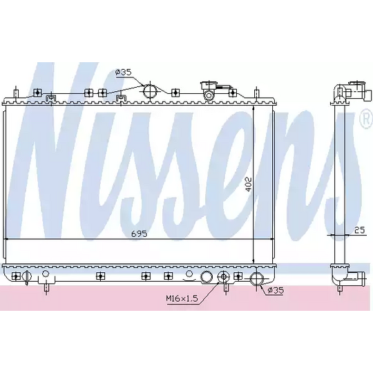 67004 - Radiator, engine cooling 