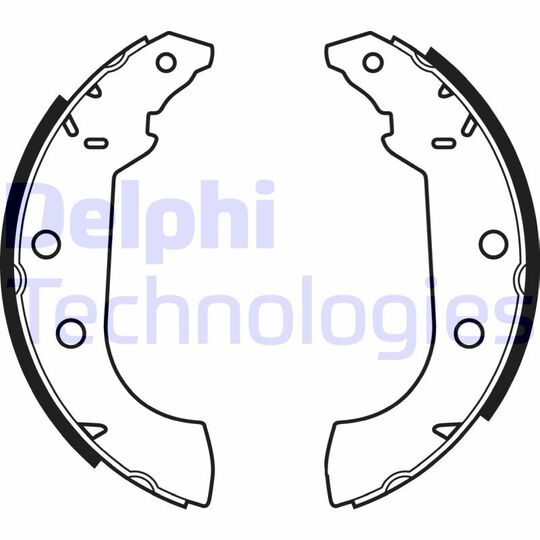 LS1347 - Brake Shoe Set 