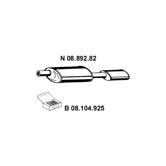 08.892.82 - End Silencer 