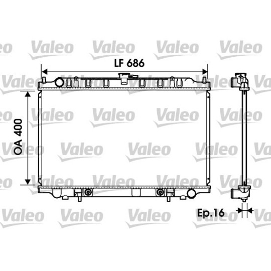 734150 - Radiator, engine cooling 